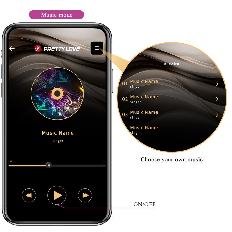 PRETTY LOVE - LEVIATHAN VIBRADOR CONTROLADO POR APP MORADO - Imagen 16