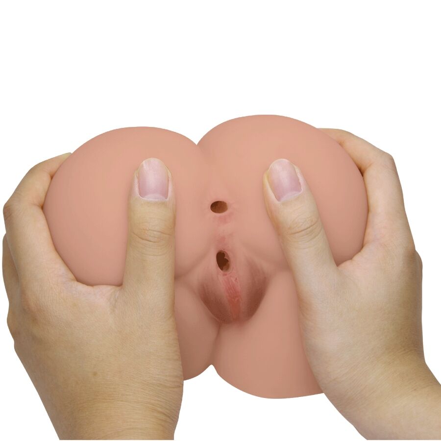 CRAZY BULL - BERNACE TRASERO VIBRADOR CON VAGINA Y ANO REALÍSTICO NATURAL CONTROL REMOTO - Imagen 8