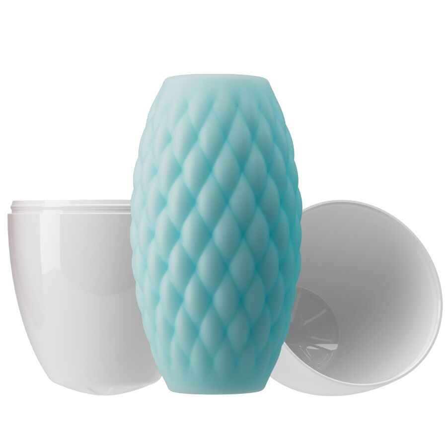 PRETTY LOVE - ATHENA EROS MASTURBADOR MASCULINO SILICONA CELESTE - Imagen 4