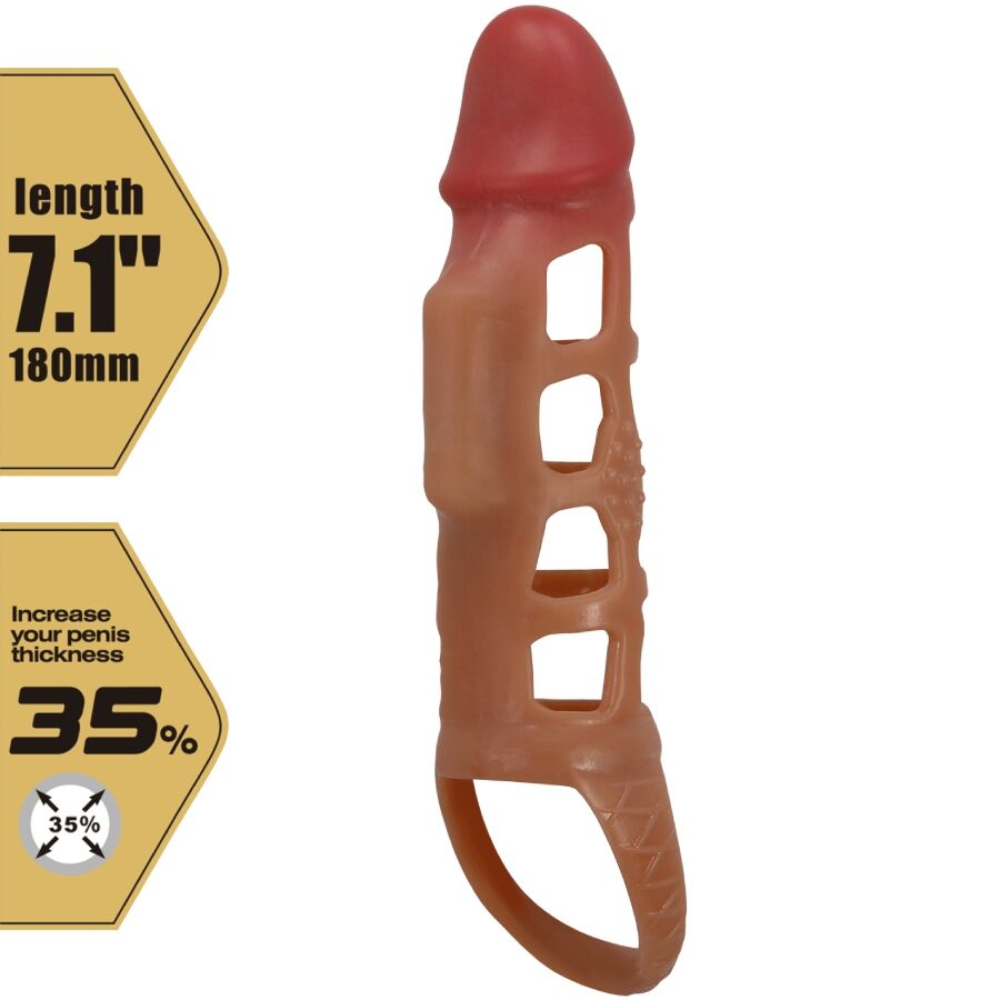 PRETTY LOVE - PRESTON FUNDA PARA PENE CON VIBRACIÓN DE 18 CM - Imagen 7