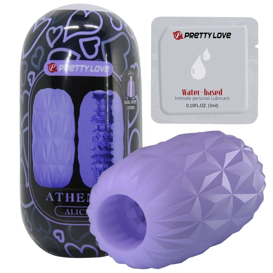 PRETTY LOVE - ATHENA ALICE MASTURBADOR MASCULINO MORADO - Imagen 3