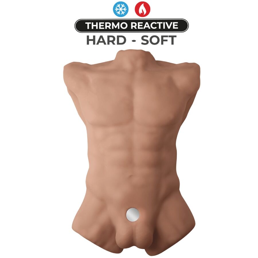 SILEXD - APOLLO L TORSO REALÍSTICO MASCULINO CARAMELO - Imagen 6