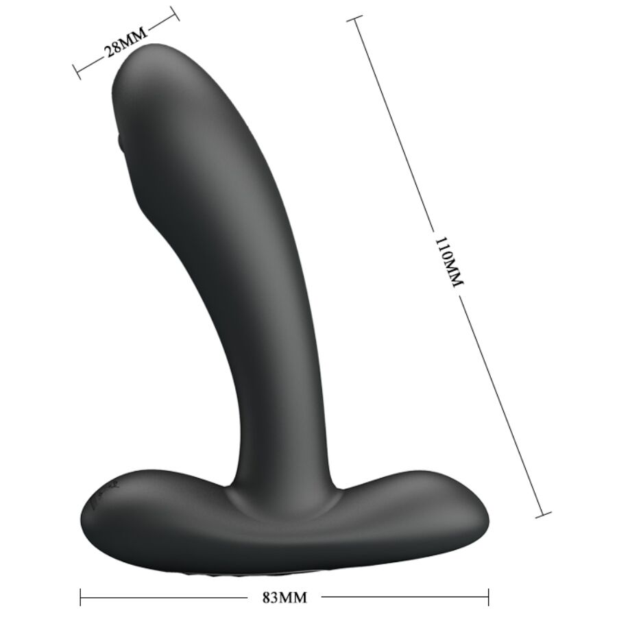 PRETTY LOVE - REMINGTON MASAJEADOR VIBRADOR ANAL Y VAGINAL NEGRO - Imagen 5