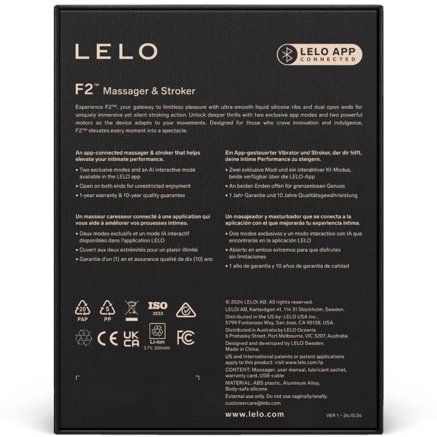 LELO - F2S ™ TEAL MASTURBADOR MASCULINO AZUL - Imagen 12
