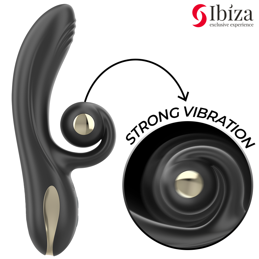 IBIZA - VIBRADOR TWISTER CON ESTIMULADOR CURVE Y VIBRO-ROTACIÓN - Imagen 4