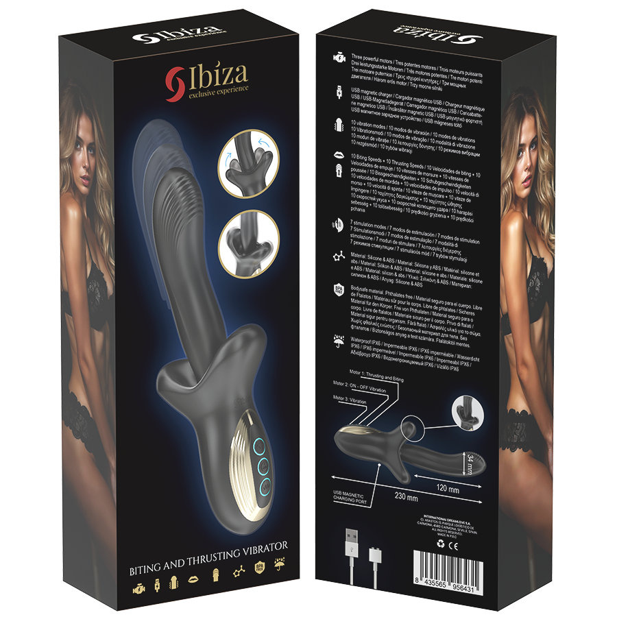 IBIZA - POTENTE VIBRADOR EFECTO THRUSTING Y BITING - Imagen 7