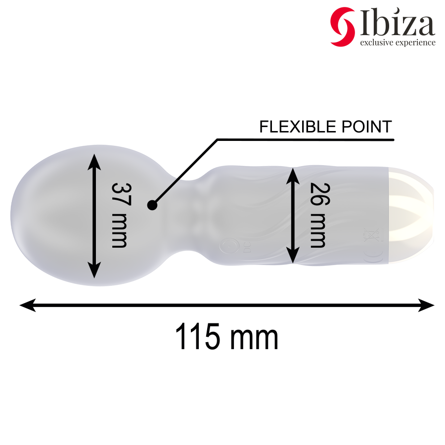 IBIZA - VIBRADOR MASAJEADOR WAND DE BOLSILLO - Imagen 4