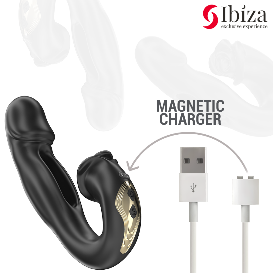 IBIZA - ROSE VIBRADOR EFECTO OSCILANTE Y ESTIMULADOR CLÍTORIS - Imagen 6