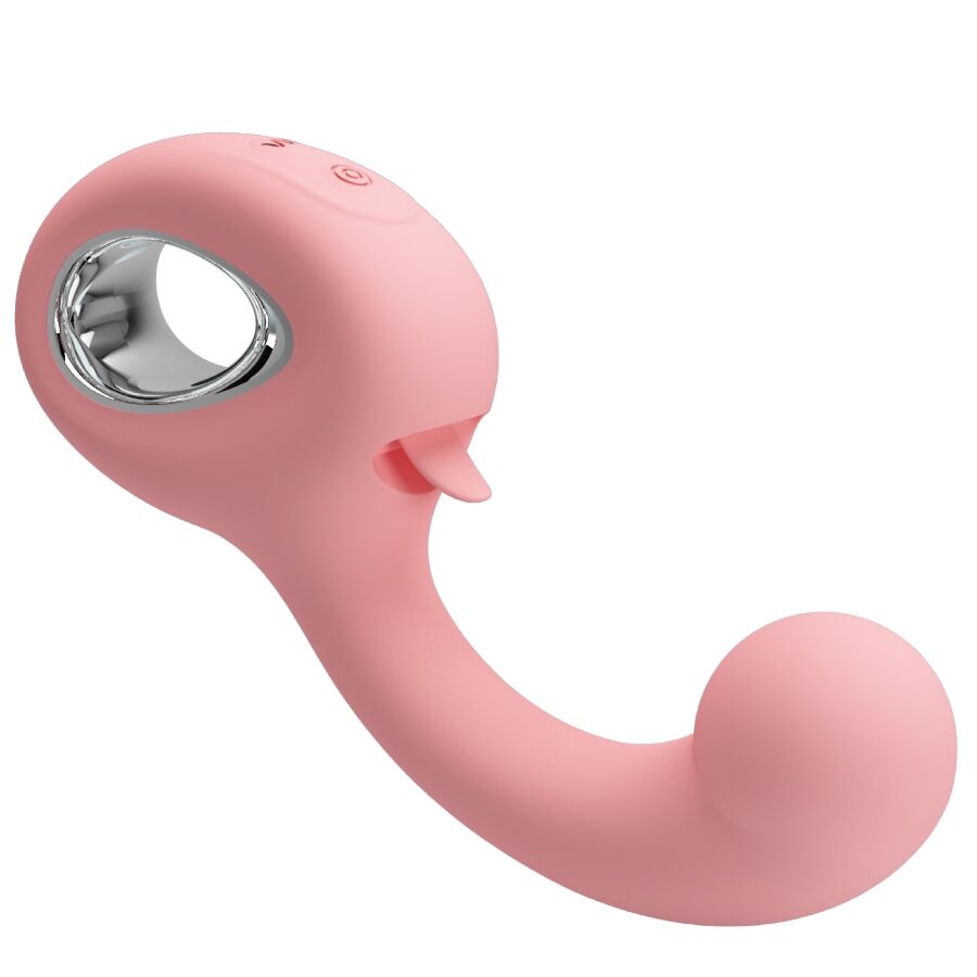 PRETTY LOVE - ERYNNYES VIBRADOR PUNTO G + ESTIMULADOR CLÍTORIS 10 VIBRACIONES ROSA - Imagen 4