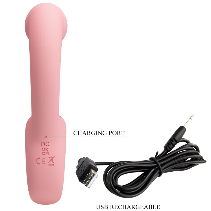 PRETTY LOVE - ERYNNYES VIBRADOR PUNTO G + ESTIMULADOR CLÍTORIS 10 VIBRACIONES ROSA - Imagen 8