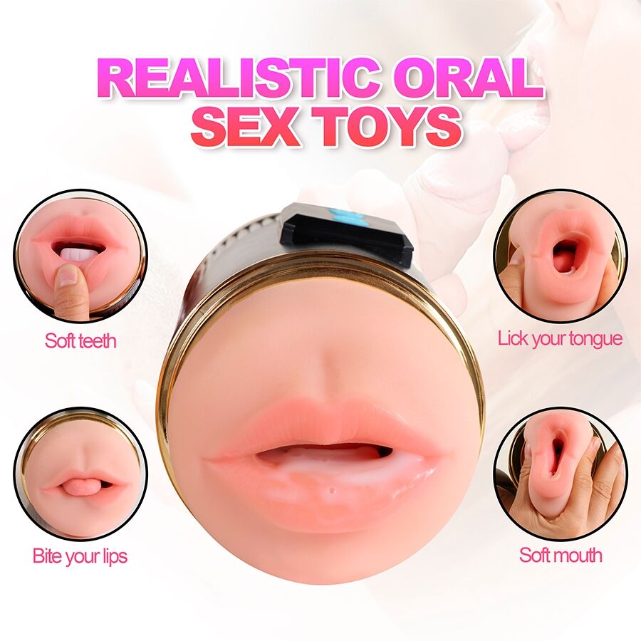 SHEQU - KAY MASTURBADOR DOBLE CON VIBRACIÓN DUAL BOCA Y VAGINA - Imagen 15