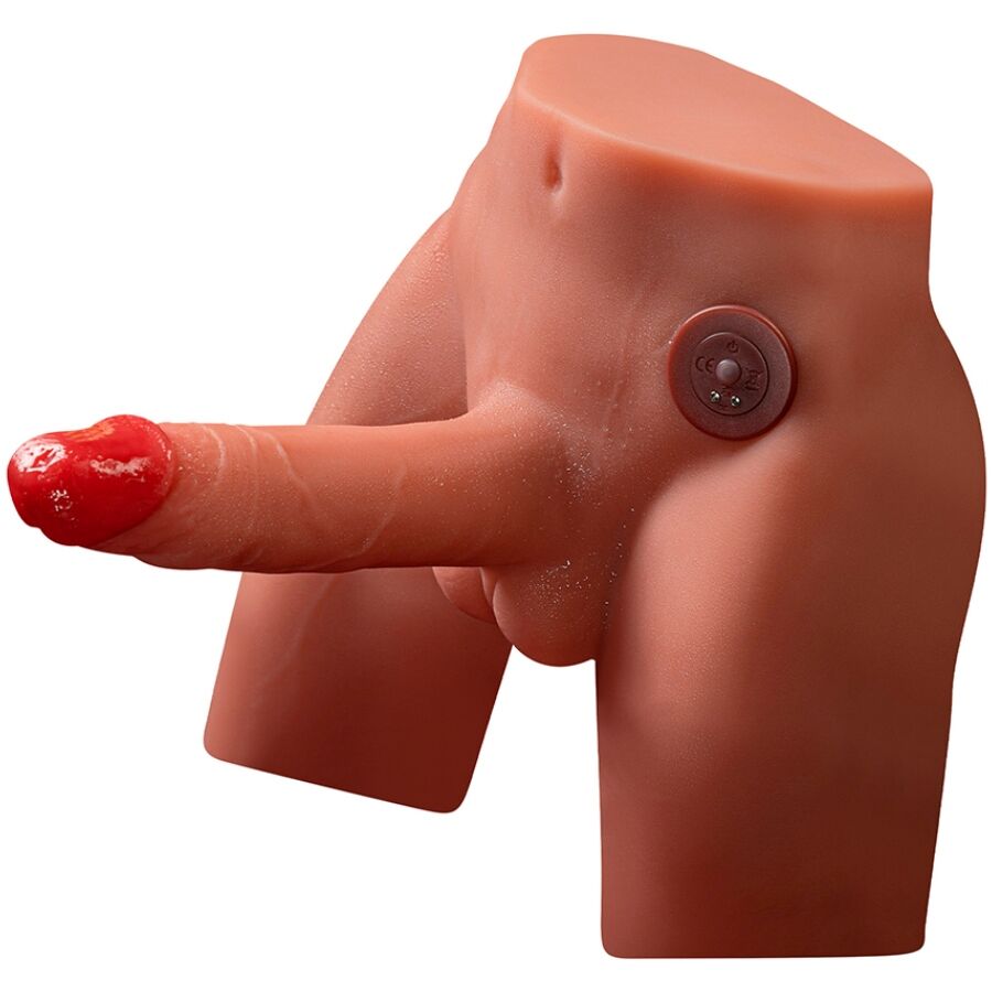 XISE - JASON MASTURBADOR DILDO REALÍSTICO CON THRUSTING Y VIBRACIÓN 17 CM - Imagen 5