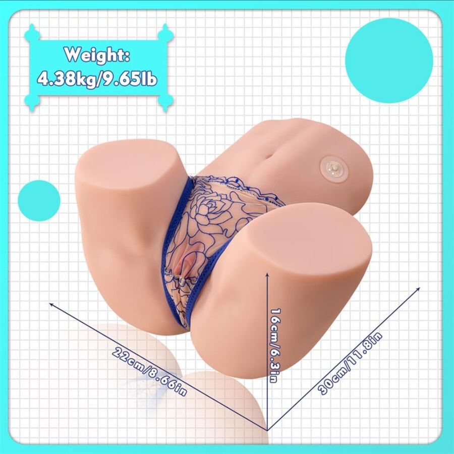 XISE - MAYA SUCKING MASTURBADOR VAGINA Y ANO REALÍSTICO CON VIBRACIÓN Y SUCCIONADOR 4.5 KG - Imagen 19