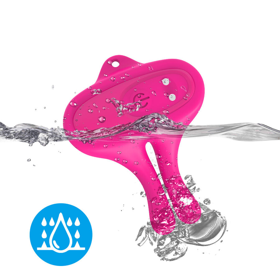 ARMONY - PINZAS PARA PEZONES MAGNÉTICA CON VIBRACIÓN FORMA CONEJO ROSA - Imagen 4