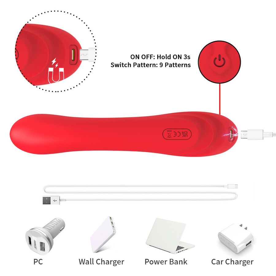 ARMONY - VIBRADOR CON LENGUA OSCILANTE ROJO - Imagen 9