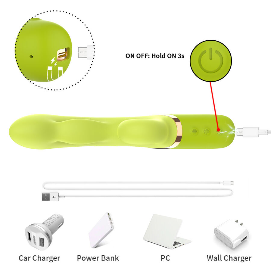 ARMONY - VIBRADOR ESTIMULADOR PUNTO A INFLABLE VERDE - Imagen 8