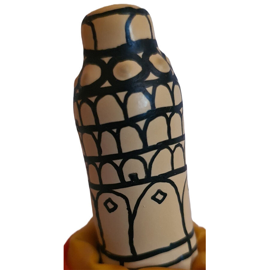 CONDOMERIE - PRESERVATIVO DECORATIVO PINTADO A MANO TORRE DE PISA - Imagen 3