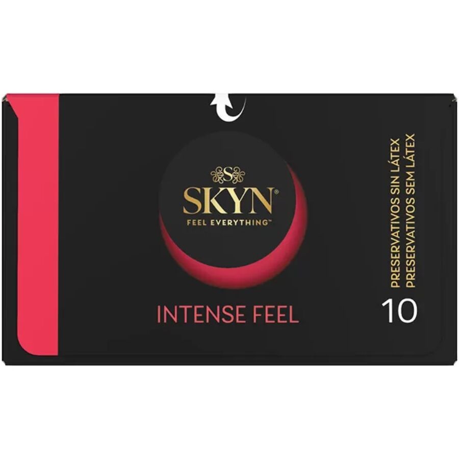 SKYN - PRESERVATIVO INTENSE FEEL TEXTURA CON DISEÑO ONDULADO 10 UNIDADES - Imagen 3