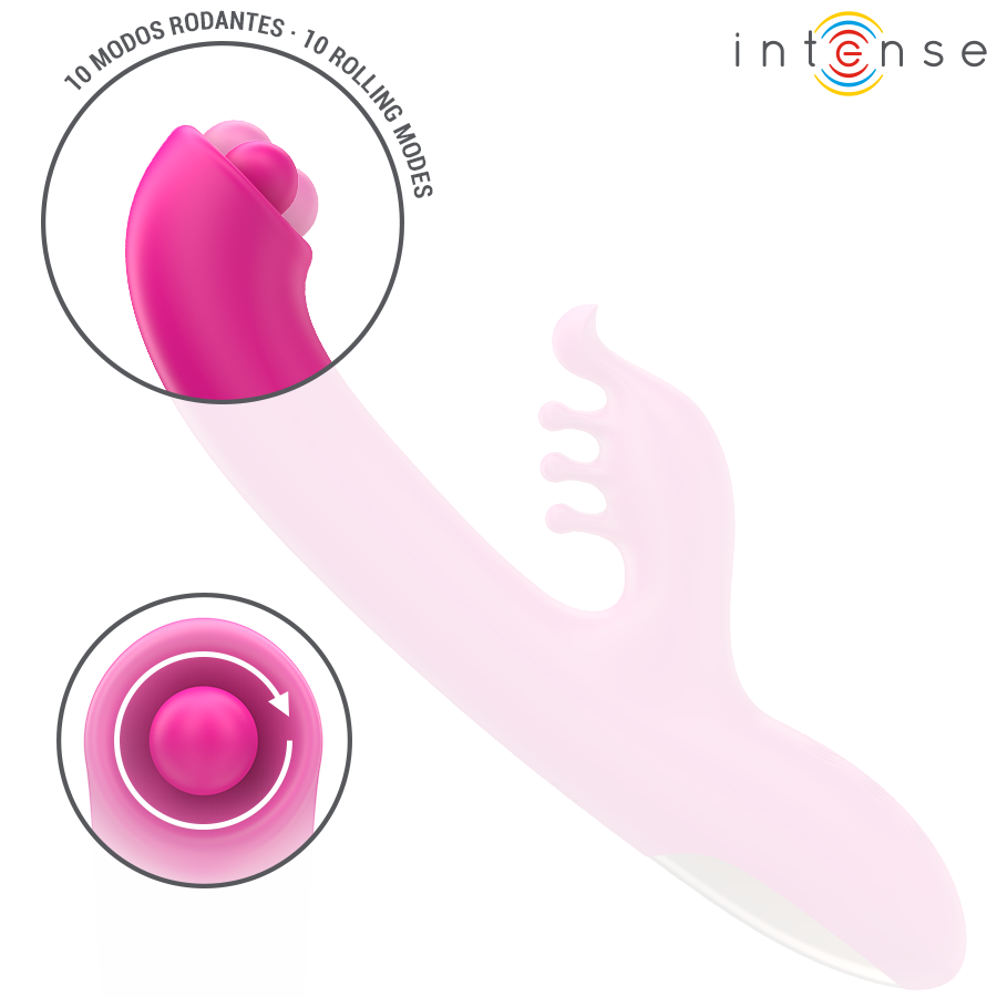 INTENSE - CHRISTINA VIBRADOR MULTIFUNCIÓN RABBIT 22.5 CM ROSA - Imagen 6