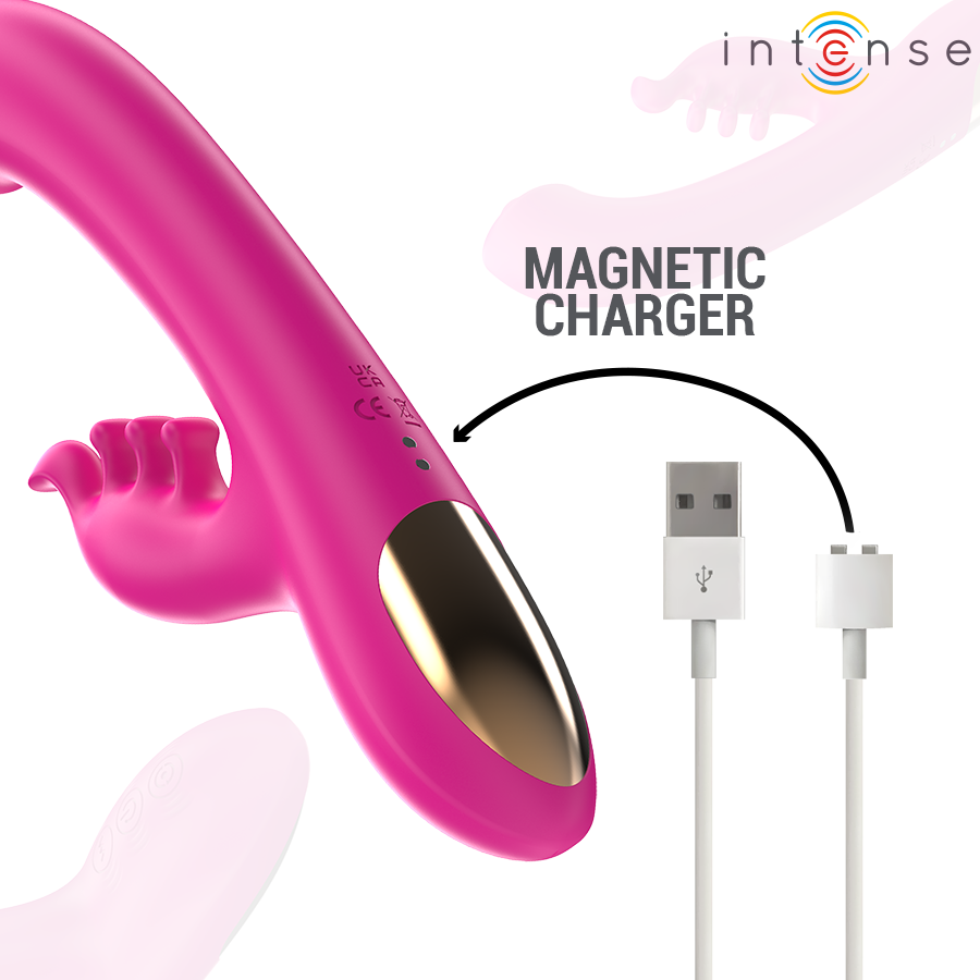 INTENSE - CHRISTINA VIBRADOR MULTIFUNCIÓN RABBIT 22.5 CM ROSA - Imagen 7