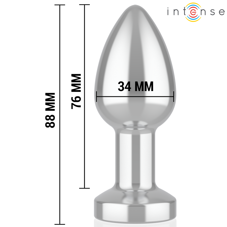 INTENSE - PLUG ANAL 10 VIBRACIONES METAL CON CONTROL REMOTO M - Imagen 5