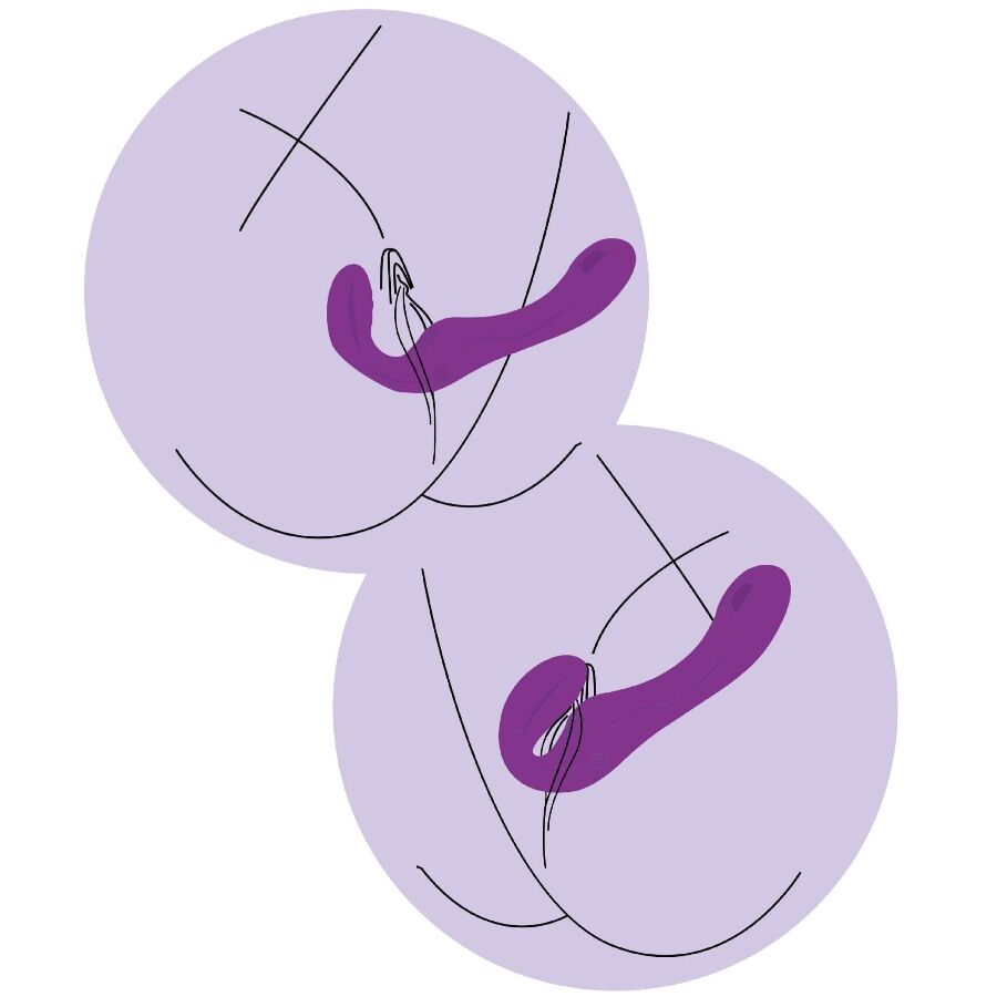 XOCOON - STRAPLESS STRAP-ON VIBRADOR 2 EN 1 CON CONTROL REMOTO MORADO - Imagen 14