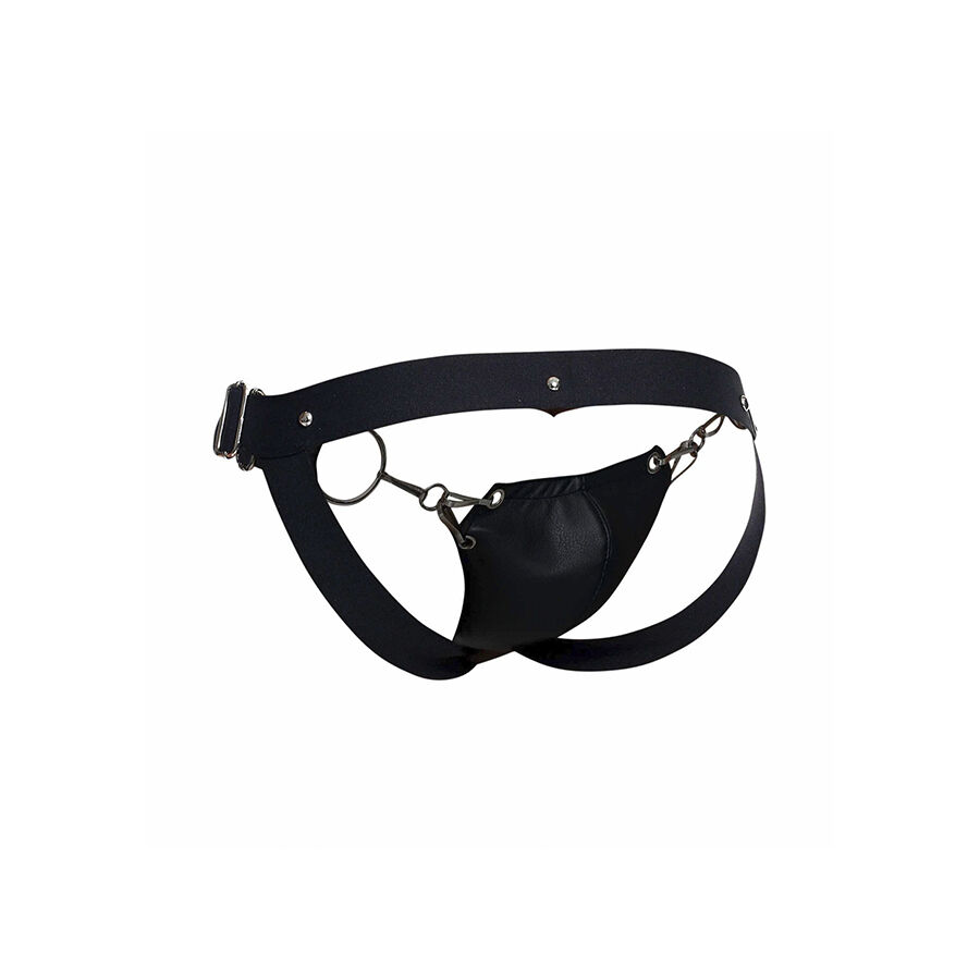 MOB - DNGEON JOCKSTRAP NEGRO A PRESIÓN TALLA ÚNICA - Imagen 9