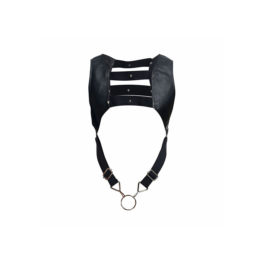 MOB - DNGEON ARNÉS NEGRO CON ANILLO SUPERIOR PARA EL PENE TALLA ÚNICA - Imagen 6
