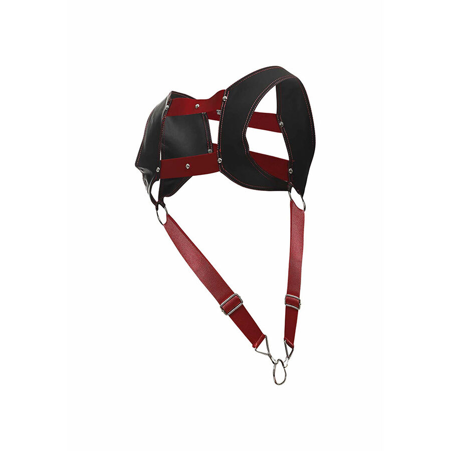 MOB - DNGEON ARNÉS CON ANILLO ROJO PARA EL PENE TALLA ÚNICAS - Imagen 7