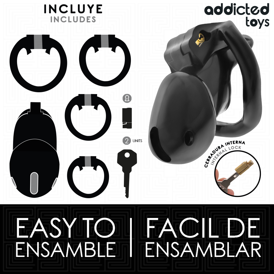 ADDICTED TOYS LOCKED - MINDNIGHT CELL JAULA PARA PENE TALLA S - Imagen 4