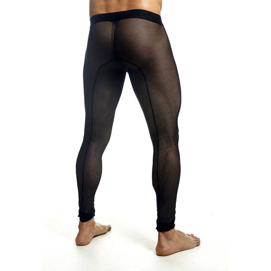 MOB - MEDIAS DE MALLAS TRANSPARENTES NEGRAS TALLA XL - Imagen 4