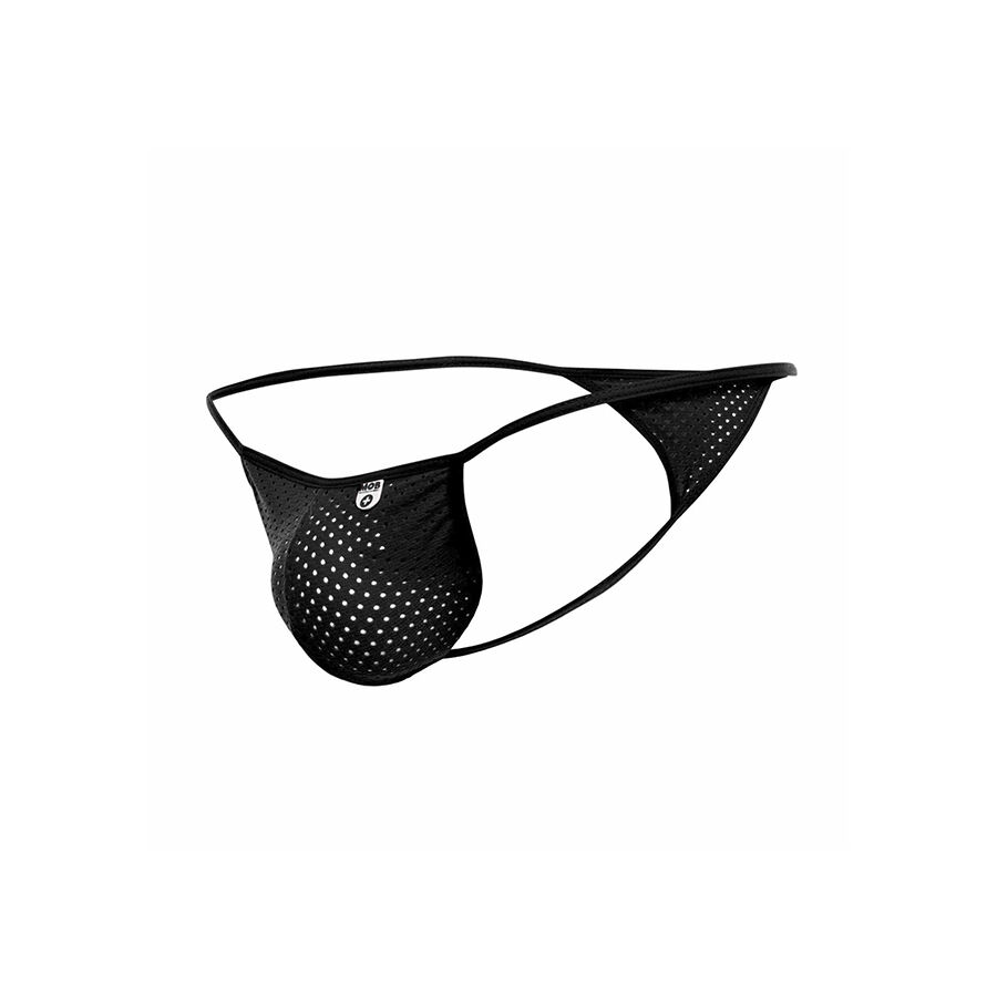 MOB - V-STRING DE MICROFIBRA NEGRA TALLA L/XL - Imagen 5