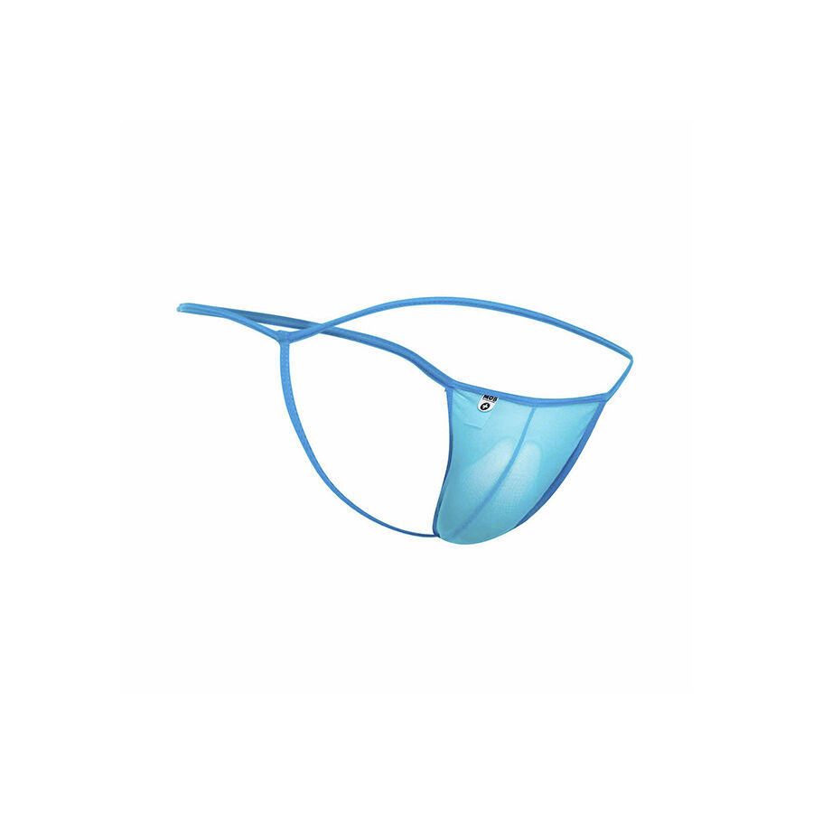 MOB - TANGA TRANSPARENTE CON FORMA DE T AQUA TALLA L/XL - Imagen 5