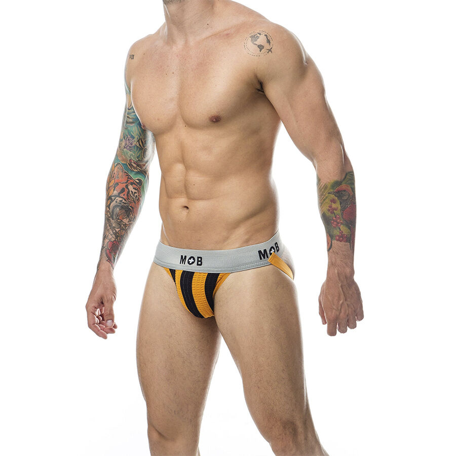MOB - JOCK CLASICO STRIPE NARANJA TALLA XL - Imagen 2