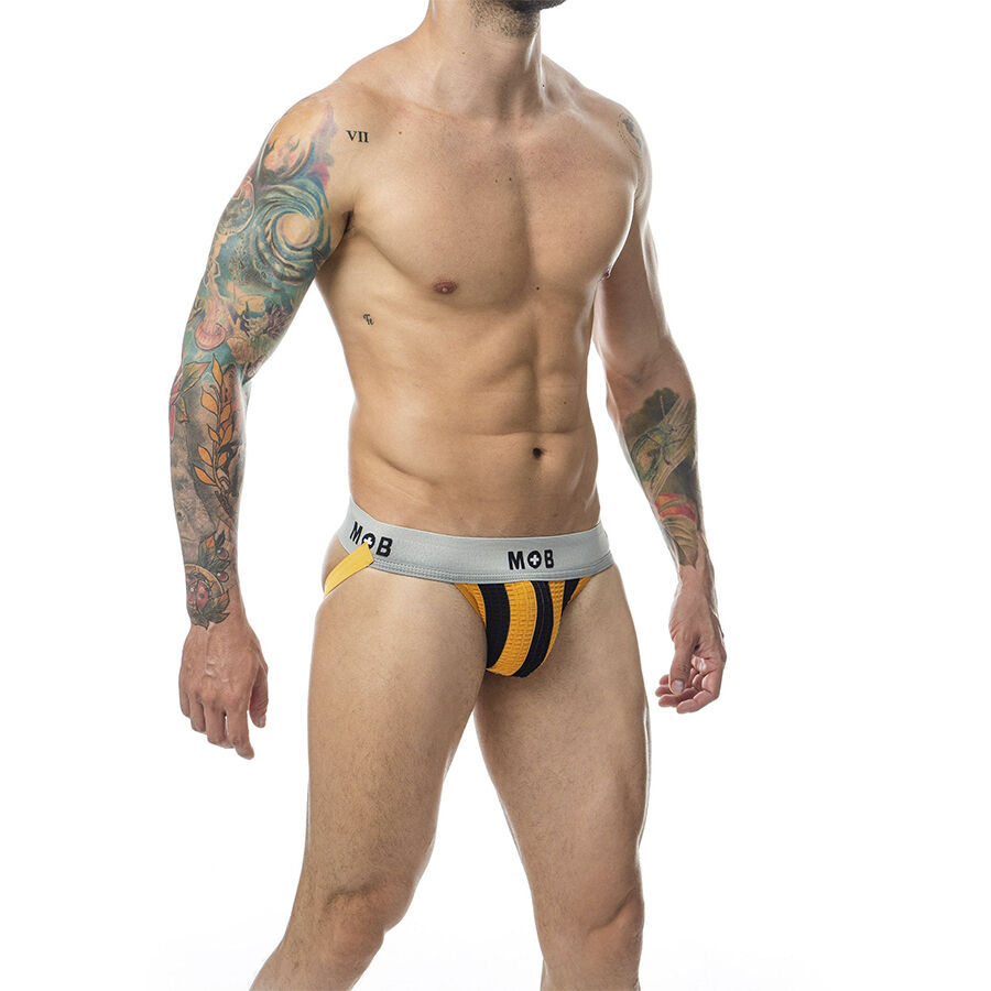 MOB - JOCK CLASICO STRIPE NARANJA TALLA XL - Imagen 3
