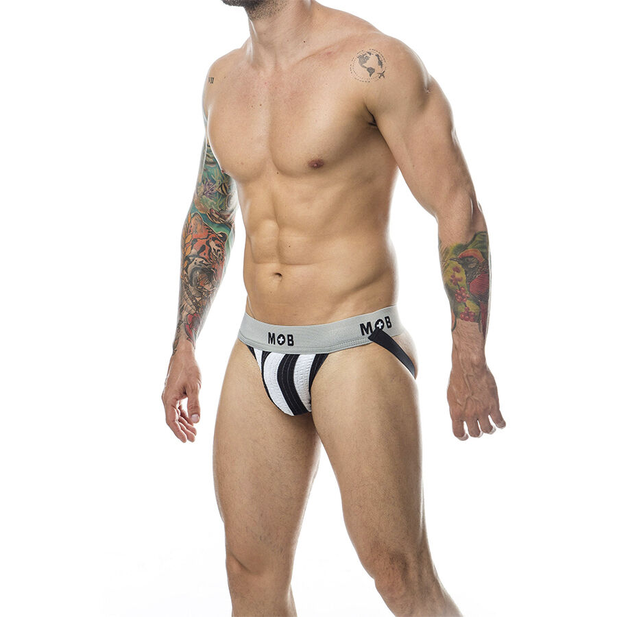 MOB - JOCK CLASICO STRIPE BLANCO TALLA XXL - Imagen 2