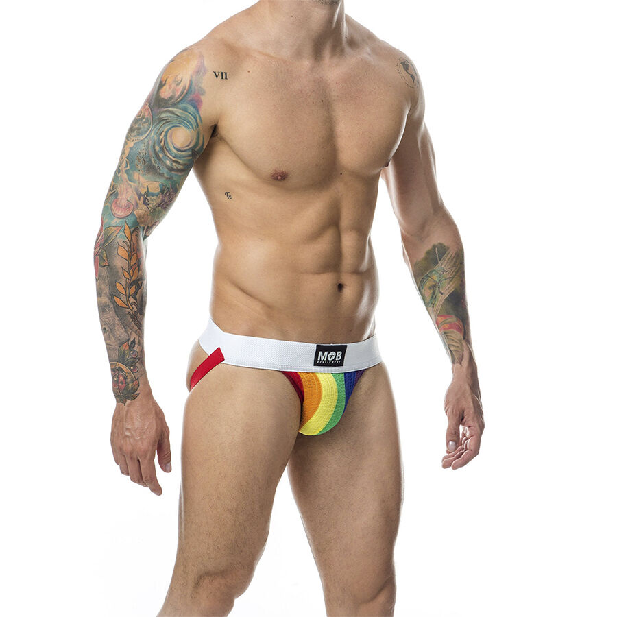 MOB - JOCK CLASICO STRIPE RAINBOW TALLA XL - Imagen 3