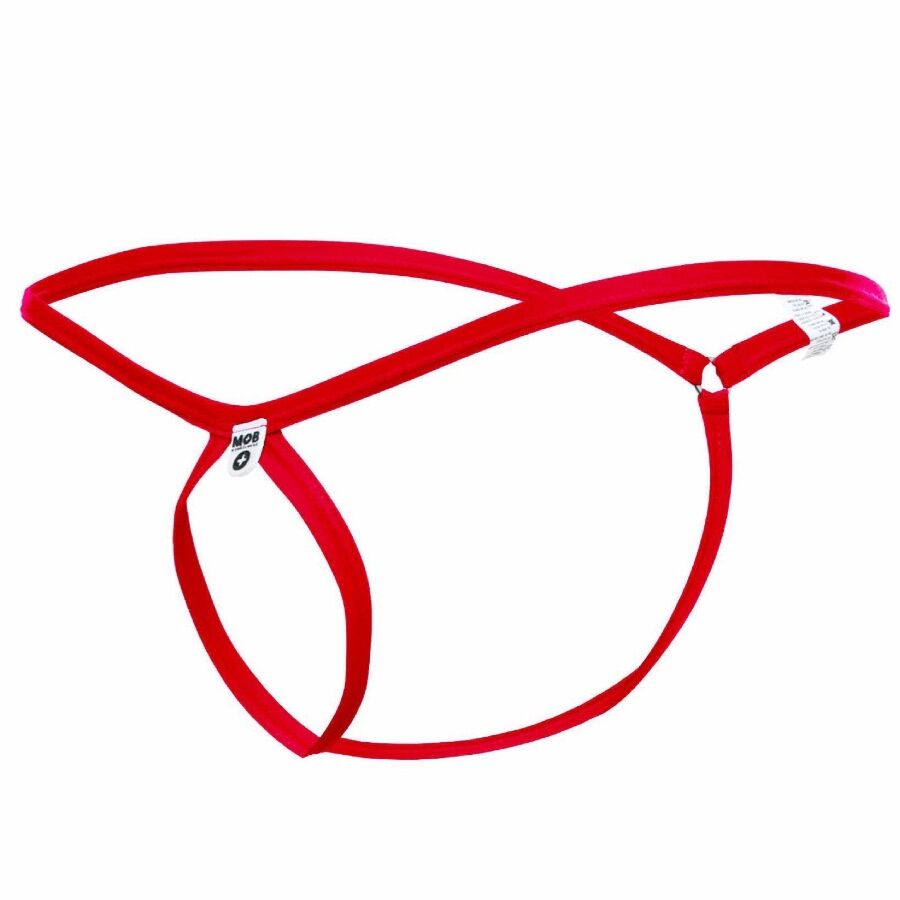 MOB - TANGA ROJO CON FORMA DE LAGRIMA TALLA S/M - Imagen 5
