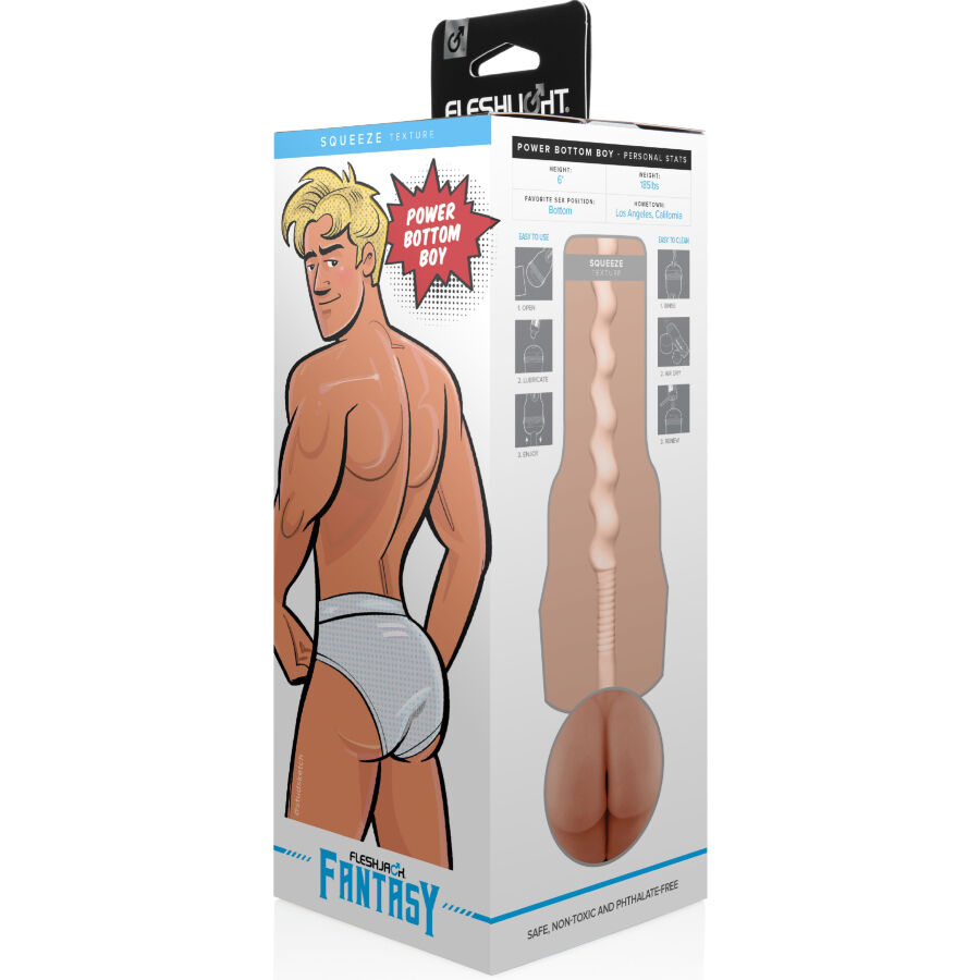 FLESHLIGHT FANTASY - MASTURBADOR POWER BOTTOM BOY ANO - Imagen 9