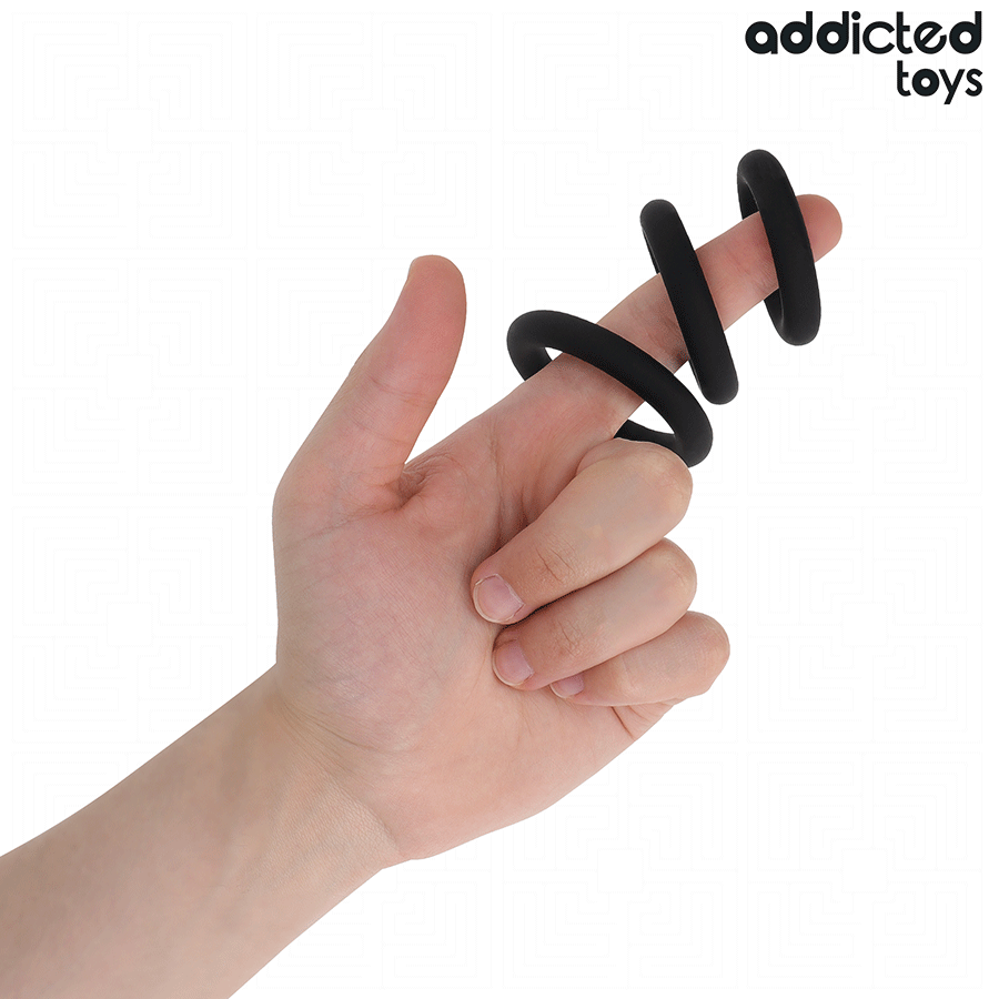 ADDICTED TOYS - SET DE ANILLOS SILICONA MODELO 1 - Imagen 2