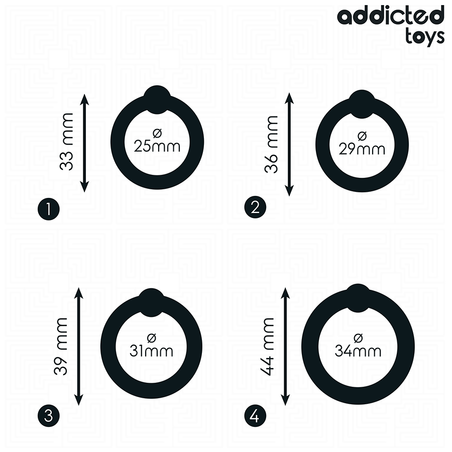 ADDICTED TOYS - SET ANILLOS SILICONA DE PRESIÓN - Imagen 4
