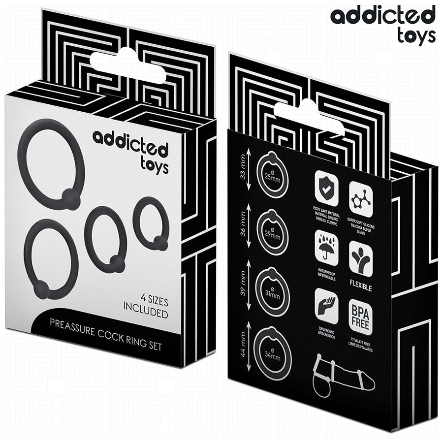 ADDICTED TOYS - SET ANILLOS SILICONA DE PRESIÓN - Imagen 6