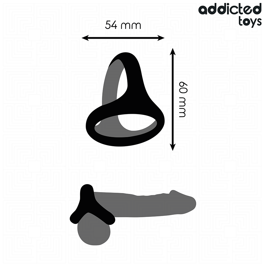 ADDICTED TOYS - ANILLO TRIPLE GRUESO PARA EL PENE - Imagen 4