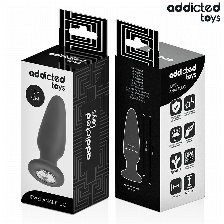 ADDICTED TOYS - PLUG ANAL CON JOYA SILICONA TALLA L 12,6 CM - Imagen 6
