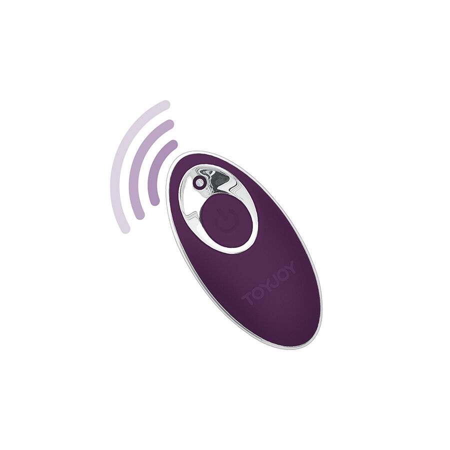TOYJOY - HAPPINESS KNOCK KNOCK EGGSTAVAGANT VIBRADOR CON CONTROL REMOTO MORADO - Imagen 3