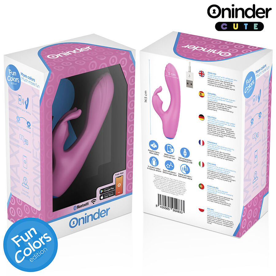 ONINDER CUTE - LOVE BUNNY VIBRADOR PUNTO G Y CLITORIS - APP MUNDIAL GRATUITA - Imagen 8