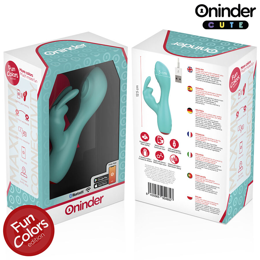 ONINDER CUTE - LOVE BUNNY VIBRADOR PUNTO G Y CLÍTORIS - APP MUNDIAL GRATUITA - Imagen 8
