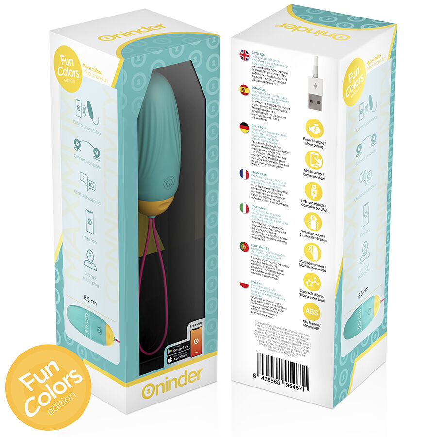 ONINDER CUTE - LOVE PLEASURE HUEVO VIBRO-GEMAS ROTADORAS SILICONA - APP MUNDIAL GRATUITA - Imagen 9