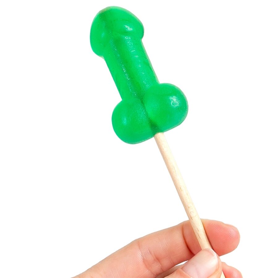 SECRETPLAY - PIRULETA PENE CARAMELO MENTA CON EFECTO FRÍO - Imagen 2