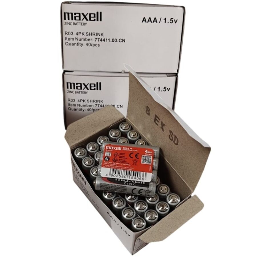 MAXELL - PILA SALINA MANGANESO AAA R03 RETRACTIL*4 - Imagen 2